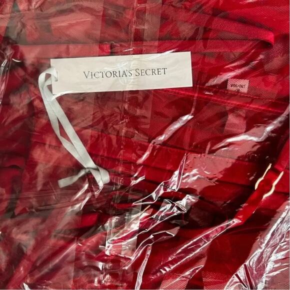 VICTORIA'S SECRET Red Lace Corset + Pant Set, Medium - Picture 5 of 8